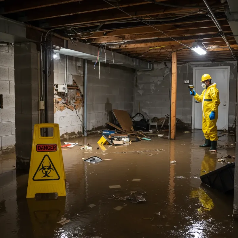 Flooded Basement Electrical Hazard in Laramie County, WY Property